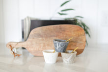 Load image into Gallery viewer, Custom curated kitchen items with marble bowls and custom cutting board, Gift box, marble bowls with brass spoon, condiment bowls, wood board, personalized gifting, engraved wood board, charcuterie board, engraved charcuterie board, client gifting, client gifting ideas