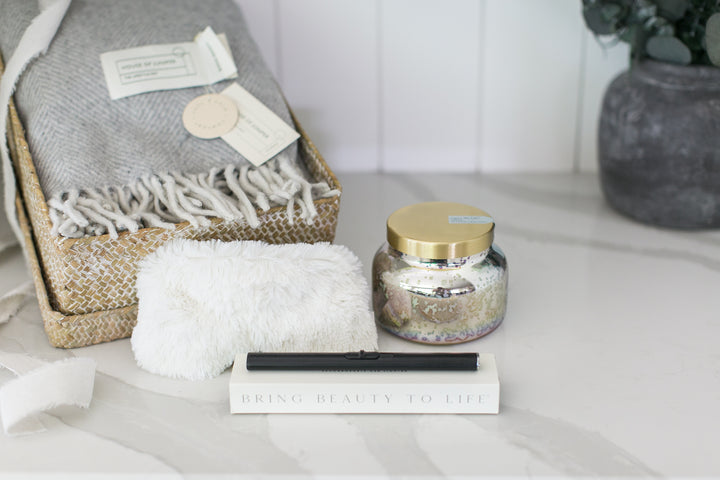 Cheryl | Wool Throw + Eye Mask