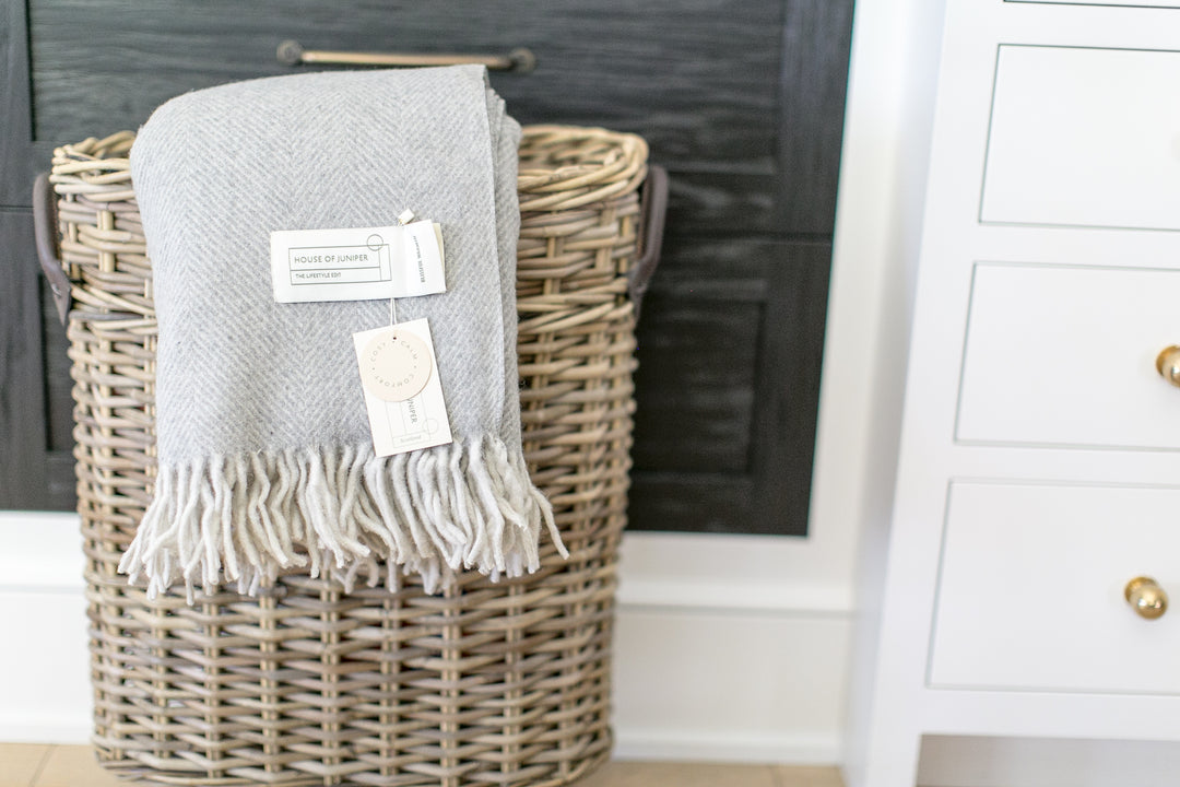 Cheryl | Wool Throw + Eye Mask