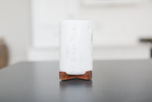 Load image into Gallery viewer, Personalize your marble vase with custom laser engraving. Perfect for client gifting in all facets of business from corporate thank you gifts to real estate closing or home anniversary gifts. Mercy Forest Co. 