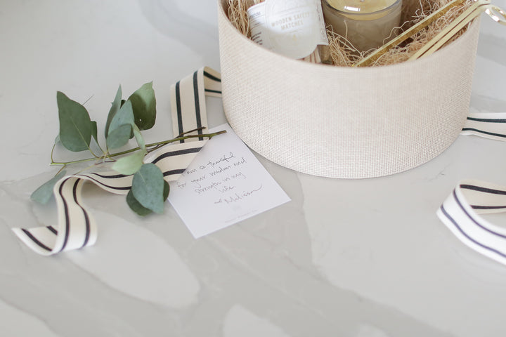 Elevate their celebrations! Realtor client gift set with a luxurious, custom curated gifts. Mercy Forest Co.