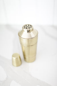 Brass cocktail shaker that can be personalized and engraved. realtor gift, new home gift, preferred vendor, housewarming, anniversary
