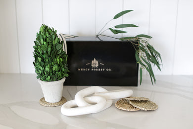 Custom curated gift box for new homeowners